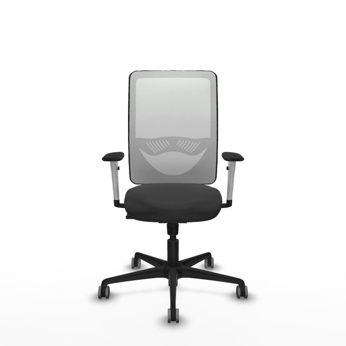 PIQUERAS Y CRESPO Silla de oficina Zulema con mecanismo Sincro, Gris oscuro y Blanco PIQUERAS Y CRESPO Silla de oficina Zulema con mecanismo Sincro, Gris oscuro y Blanco