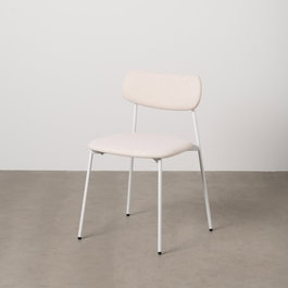 Ixia Silla Crema Tejido-Metal Contract