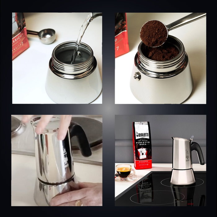 Bialetti NEW VENUS 2TZ Cafetera Italiana de Acero Inoxidable, Plata, 2 Tazas Bialetti NEW VENUS 2TZ Cafetera Italiana de Acero Inoxidable, Plata, 2 Tazas