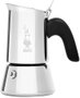 Bialetti NEW VENUS 2TZ Cafetera Italiana de Acero Inoxidable, Plata, 2 Tazas