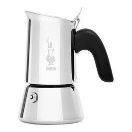 Bialetti Moka Express 0.1 Litros Cafetera Italiana New Venus Color Plata