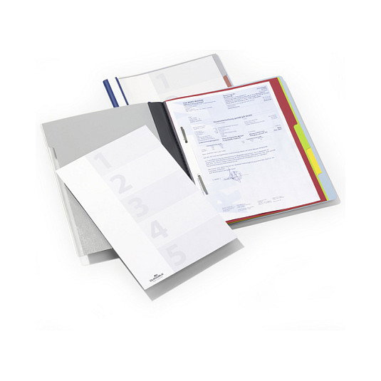 Durable Divisoflex Carpeta de 5 divisiones, Azul