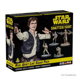 Atomic Mass Games Star Wars Shatterpoint - Expansión Real Quiet Like Squad Pack (SWP35) con Han Solo y Chewbacca, Juego de Miniaturas en Español