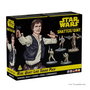 Atomic Mass Games Star Wars Shatterpoint Expansión Real Quiet Like Squad Pack SWP35 - Juego de Mesa, Miniaturas Han Solo Chewbacca, Montar Pintar, Juego Base Requerido