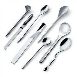 Alessi MSPOONSET Set 8 Cucharillas Café Acero Inoxidable 18/10 Diseño Miriam Mirri