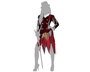 Disfraz de Bruja Vudú para Mujer Adulto Halloween M-L - Conjunto 2 Piezas (Chaqueta y Falda) Multicolor