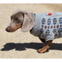 Nayeco Jersey Punto Flower 20 cm - Jersey para perro con estampado floral y botones rojos, ajustable