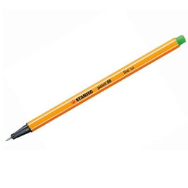 Stabilo Rotulador Point 88 verde hoja punta de fibra 0,4 mm