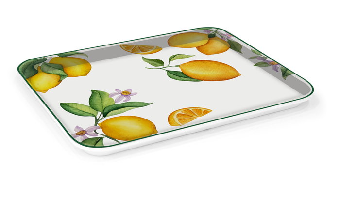 La Mediterranea Bandeja de Melamina Diseño 3 Frutas 27 x 21 cm (18 Unidades) La Mediterranea Bandeja de Melamina Diseño 3 Frutas 27 x 21 cm (18 Unidades)