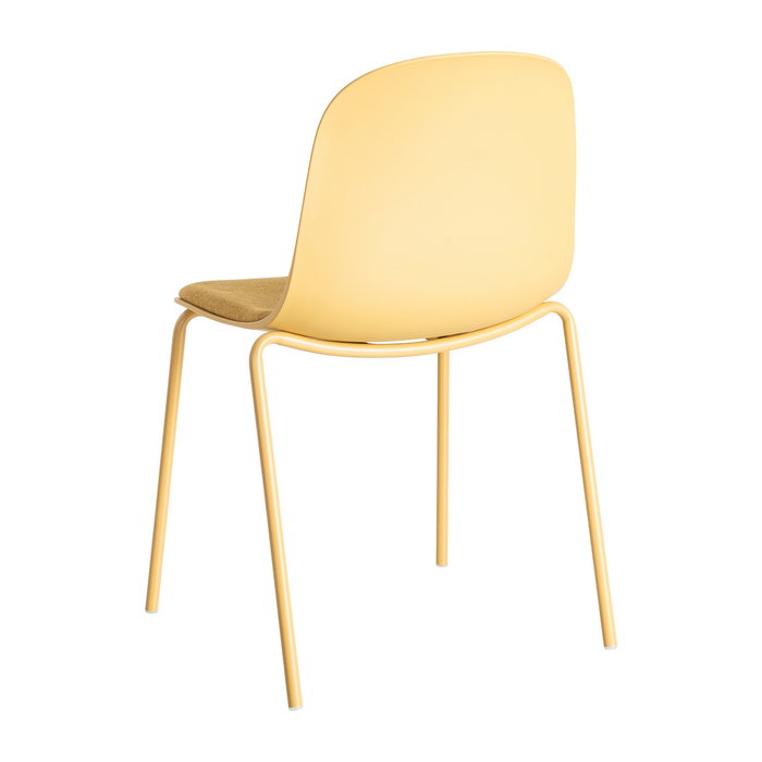 Silla Amarillo Pp-Metal Interior 46 X 51 X 85 cm (Set de 4)