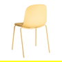 Silla Amarillo Pp-Metal Interior 46 X 51 X 85 cm (Set de 4)
