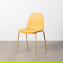 Silla Amarillo Pp-Metal Interior 46 X 51 X 85 cm (Set de 4)