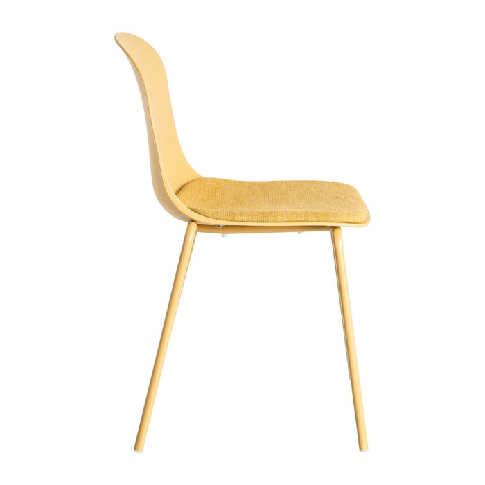 Silla Amarillo Pp-Metal Interior 46 X 51 X 85 cm (Set de 4)