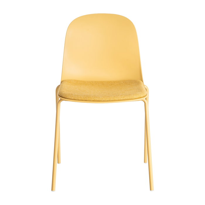 Silla Amarillo Pp-Metal Interior 46 X 51 X 85 cm (Set de 4)