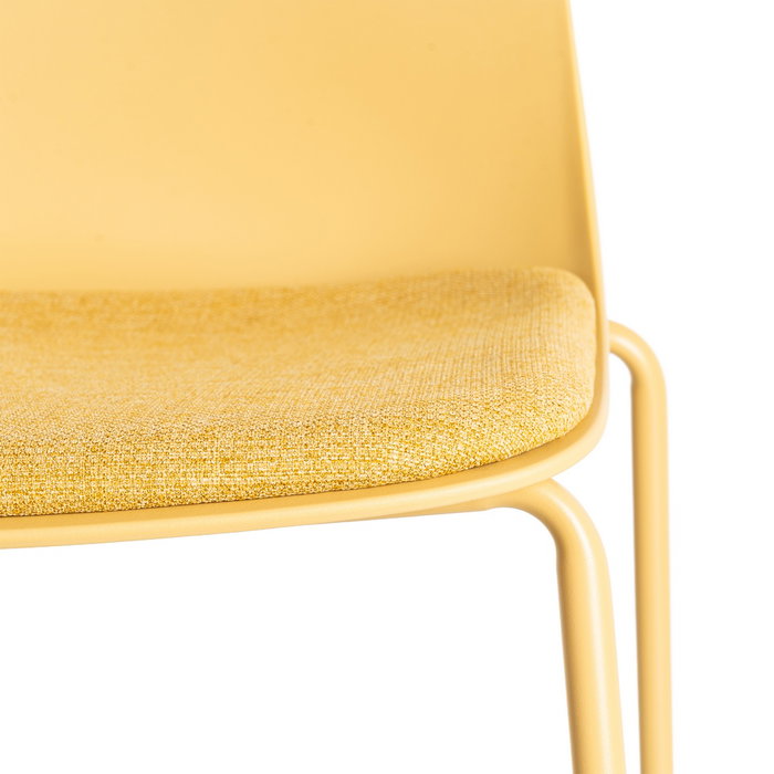 Silla Amarillo Pp-Metal Interior 46 X 51 X 85 cm (Set de 4)