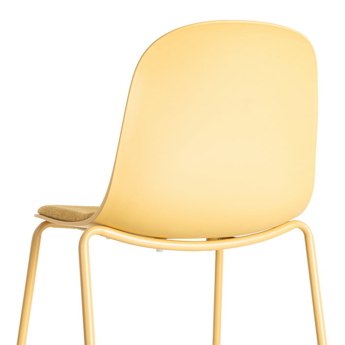 Silla Amarillo Pp-Metal Interior 46 X 51 X 85 cm (Set de 4)