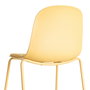 Silla Amarillo Pp-Metal Interior 46 X 51 X 85 cm (Set de 4)