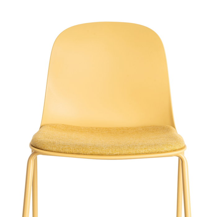 Silla Amarillo Pp-Metal Interior 46 X 51 X 85 cm (Set de 4)