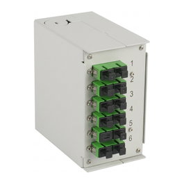 EFB Elektronik EFB Hutschienenbox OS2 G652D 12xSC/APC y 6x SC/APC-Duplex