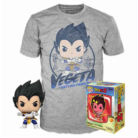 FUNKO Set figura POP & Tee Dragon Ball Z Vegeta FUNKO Set figura POP & Tee Dragon Ball Z Vegeta