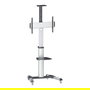 MANHATTAN Universal TV-Stnder auf Rollen für TVs 37-86 Zoll (93-218 cm) hasta 50 kg, neigbar, schwenkbar, con Kamerahalterung y Fachboden