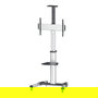 MANHATTAN Universal TV-Stnder auf Rollen für TVs 37-86 Zoll (93-218 cm) hasta 50 kg, neigbar, schwenkbar, con Kamerahalterung y Fachboden