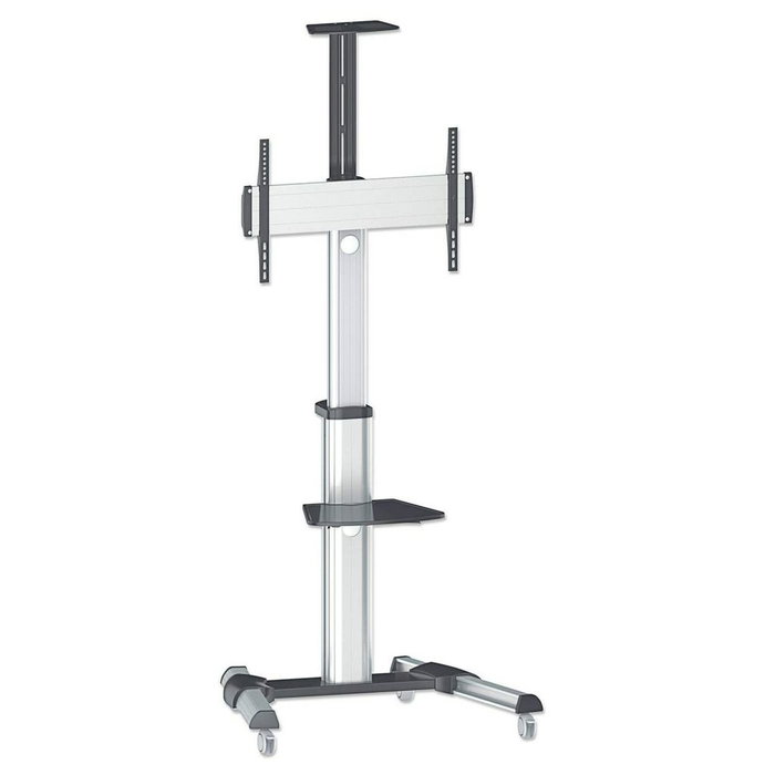 MANHATTAN Soporte para TV tipo carrito con ruedas, ajustable e inclinable