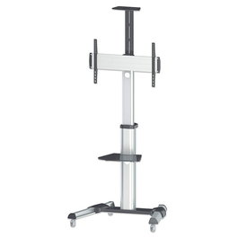 MANHATTAN Universal TV-Stnder auf Rollen für TVs 37-86 Zoll (93-218 cm) hasta 50 kg, neigbar, schwenkbar, con Kamerahalterung y Fachboden