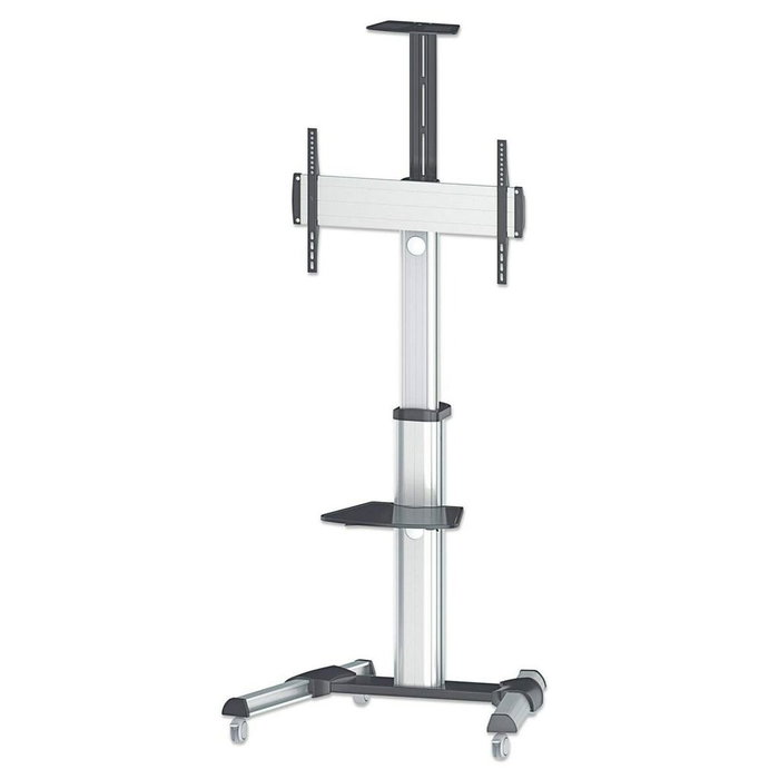 MANHATTAN Soporte para TV tipo carrito con ruedas, ajustable e inclinable