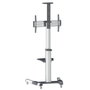 MANHATTAN Soporte para TV tipo carrito con ruedas, ajustable e inclinable