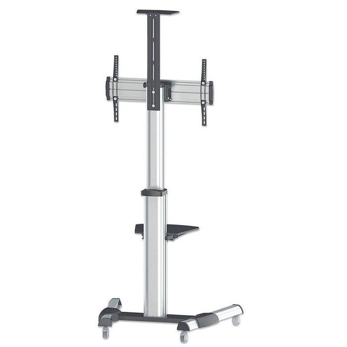 MANHATTAN Soporte para TV tipo carrito con ruedas, ajustable e inclinable