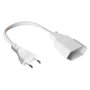 GoodConnections Alcasa P0300-W050 Extensión de alimentación blanca 5m