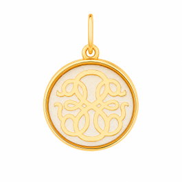 Alex And Ani Dije Charm Dorado 1,5cm