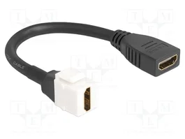 DeLOCK 86973 Módulo Keystone Cable HDMI Hembra a Hembra 8K 60 Hz 20 cm