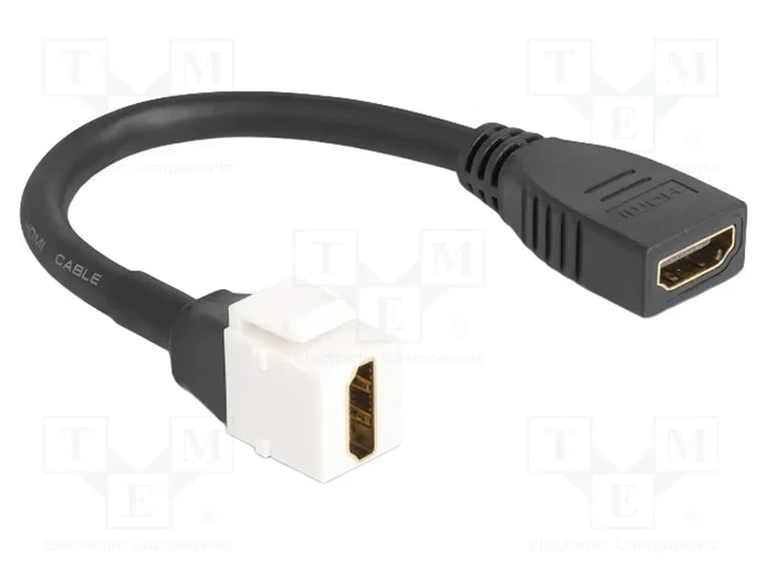 DeLOCK 86973 Módulo Keystone Cable HDMI Hembra a Hembra 8K 60 Hz 20 cm DeLOCK 86973 Módulo Keystone Cable HDMI Hembra a Hembra 8K 60 Hz 20 cm