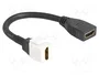 DeLOCK 86973 Módulo Keystone Cable HDMI Hembra a Hembra 8K 60 Hz 20 cm