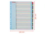 Esselte Índice de Cartulina Mylar Borrable Numérico A4+ Pestañas 1-31