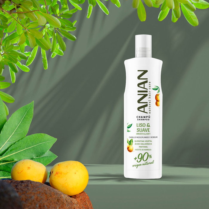 Anian Champú Liso & Suave Queratina Vegetal Antiencrespamiento Alisador 400 ml