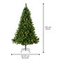 Everlands Árbol de navidad Pino imperial con LED Ø137 x 210 cm