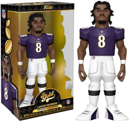Funko POP! Gold Lamar Jackson NFL Ravens 12 pulgadas