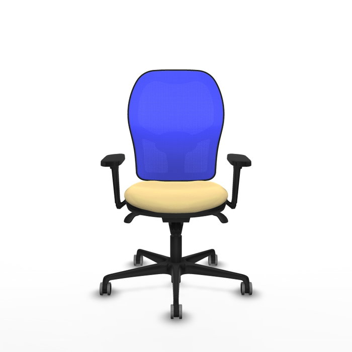 PIQUERAS Y CRESPO Silla de oficina Jorquera Crema y Azul