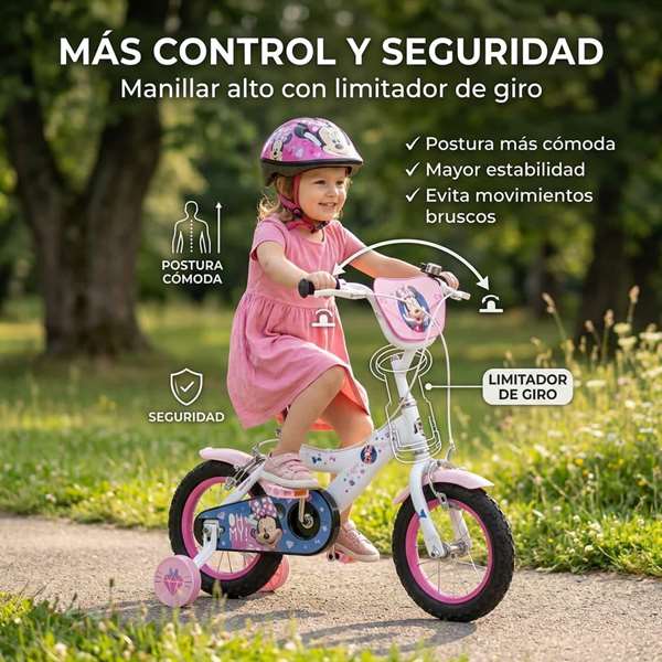 Huffy Bicicleta Minnie 12" para Niñas 3-5 Años, Ruedas de 12 Pulgadas - Bicicleta Infantil de Aprendizaje Huffy Bicicleta Minnie 12" para Niñas 3-5 Años, Ruedas de 12 Pulgadas - Bicicleta Infantil de Aprendizaje