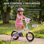 Huffy Bicicleta Minnie 12" para Niñas 3-5 Años, Ruedas de 12 Pulgadas - Bicicleta Infantil de Aprendizaje