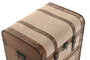 DKD Home Decor Cajonera de Madera y Poliéster Borreguito Marrón/Beige