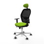 PIQUERAS Y CRESPO Silla de oficina Jorquera Sincro/Traslack Pistacho y Negro