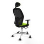 PIQUERAS Y CRESPO Silla de oficina Jorquera Sincro/Traslack Pistacho y Negro