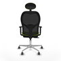 PIQUERAS Y CRESPO Silla de oficina Jorquera Sincro/Traslack Pistacho y Negro