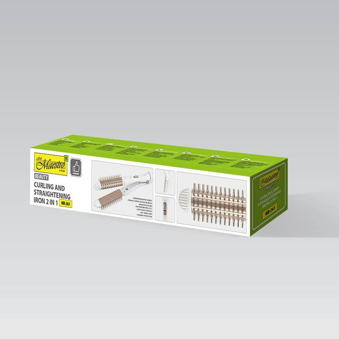 Rizadora-plancha de pelo 2 en 1 55w maestro mr-263