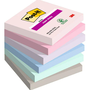 Post-it Pack de 6 Blocs de Notas Adhesivas Super Sticky Soulful 76x76 mm