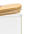 Vivalto Set de 12 Tarros Rectangulares de Borosilicato de 1,8L con Tapa de Bambú